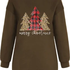 GENERIC Women's Christmas Print Sweatshirt Slouchy Crewneck Pullovers Casual Long Sleeve Thick Tops Sweatshirts For Teen Girls -Xmas Mart Sales 71H dNpOW9L. AC UL1500