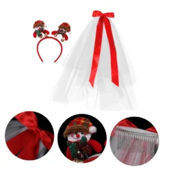 Amosfun 1 Set Veil Bow Tiara For Girls Bride Veils For Wedding Costumes Christmas Costume Accessories Antler Hairband Christmas Veil Mesh Christmas Hair Accessory Girls Veil Headband 17 Amosfun 1 Set Veil Bow Tiara For Girls Bride Veils For Wedding Costumes Christmas Costume Accessories Antler Hairband Christmas Veil Mesh Christmas Hair Accessory Girls Veil Headband -Xmas Mart Sales 71HYo7q5bvL. SL1500