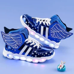 BFOEL Kids Light Up Shoes LED USB Charging Flashing Sneakers For Boys Girls Halloween Christmas -Xmas Mart Sales 71HnVc0IJ1S. AC UL1001