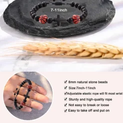 AnChang Gifts For Teen Boys Baseball Basketball Bracelet Natural Stone Bead Cross Bracelet For Mens Boys Son Grandson Coach Birthday Graduation Christmas Gifts -Xmas Mart Sales 71ITtSvzW7L. AC UL1500