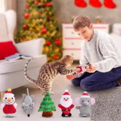 Malier 6PCS Cat Christmas Toys, Cat Toys For Indoor Cats, Catnip Filled Cat Teething Chew Toys Catnip Toys For Cats, Cute Plush Christmas Kitty Kitten Catnip Toys For Cats Exercise (Christmas) -Xmas Mart Sales 71IdaXu5uiL. AC SL1500