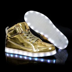 IGxx LED Light Up Shoes For Kids High Top Sneakers Lights Shoes For Boys Gilrs USB Charging Flashing Luminous Trainers For Festivals, Thanksgiving, Christmas, New Year, Party Gift -Xmas Mart Sales 71J5YVEiVkL. AC UL1500