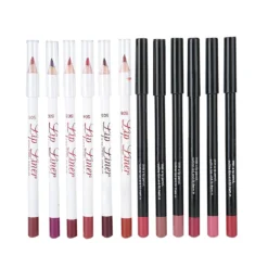 Waterproof Lip Liner, Precise Longer Christmas Makeup Slim Lip Pencil, 12 Colors Matte Lip Liner Set, For Holiday, Party, Going Out, Party