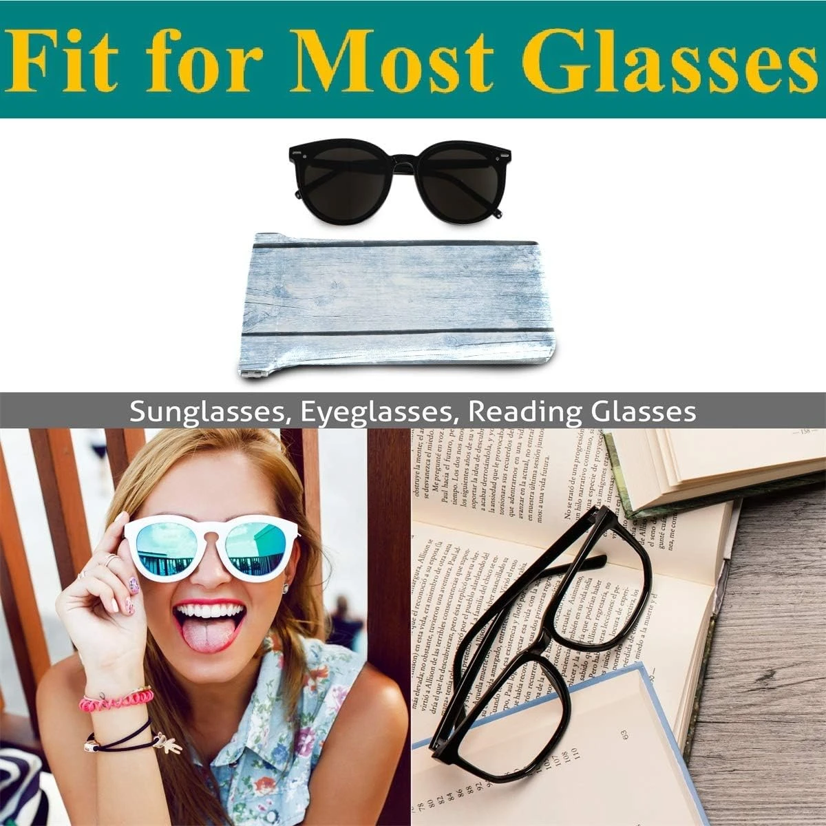 Glasses Case Eyeglasses Pouch - Merry Christmas Wood Snowflakes Squeeze Top Sunglasses Pouch Portable Anti-Scratch Eyeglasses Bag For Women Men Kids 7 Glasses Case Eyeglasses Pouch - Merry Christmas Wood Snowflakes Squeeze Top Sunglasses Pouch Portable Anti-Scratch Eyeglasses Bag For Women Men Kids - Image 5