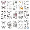 VIWIEU Small Butterfly And Flower Temporary Party Tattoos Realistic For Women And Teen Girls 15 Pack, Tiny Fake Black Butterfly Body Art Stickers Gift For Christmas&Holiday Fiesta -Xmas Mart Sales 71LT4En2HtL. SL1200
