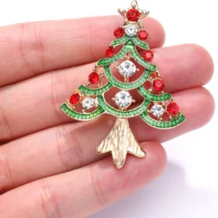 9 Pieces Christmas Brooch Pins For Women Rhinestone Enamel Christmas Tree Wreath Snowflake Reindeer Brooch Pins Set Holiday Xmas Gift -Xmas Mart Sales 71LayvKZqfL. AC UL1500