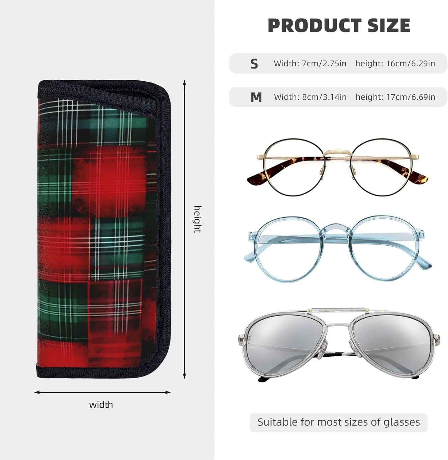 VALFIM Christmas Present Eyeglasses Case, Portable Neoprene Soft Sunglasses Case, Universal Eyeglasses Bag For Men And Women 7 VALFIM Christmas Present Eyeglasses Case, Portable Neoprene Soft Sunglasses Case, Universal Eyeglasses Bag For Men And Women - Image 5