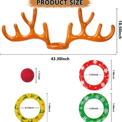 Max Fun Inflatable Reindeer Antler Ring Toss Christmas Party Game Hat For Xmas Holiday Party Supplies Favors -Xmas Mart Sales 71LjjZF63VL. AC SL1500
