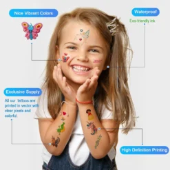 Aresvns Glitter Temporary Tattoos For Kids 140+PCS, Waterproof Flash Tattoo Stickers For Girls And Boys With Butterfly Animals Party Favors Christmas Gift -Xmas Mart Sales 71MC c8iDiL. SL1500