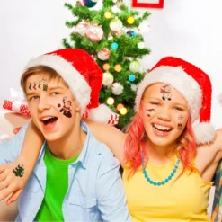 Christmas Temporary Tattoos For Kids - 150+ Christmas Tattoos Cute Designs For Merry Christmas Party Favors, Stocking Stuffer, Christmas Eve Gift, Xmas Tree + Lights, Santa, Christmas Tattoos Sticker For Christmas Party -Xmas Mart Sales 71MsuP4jDNL. SL1500