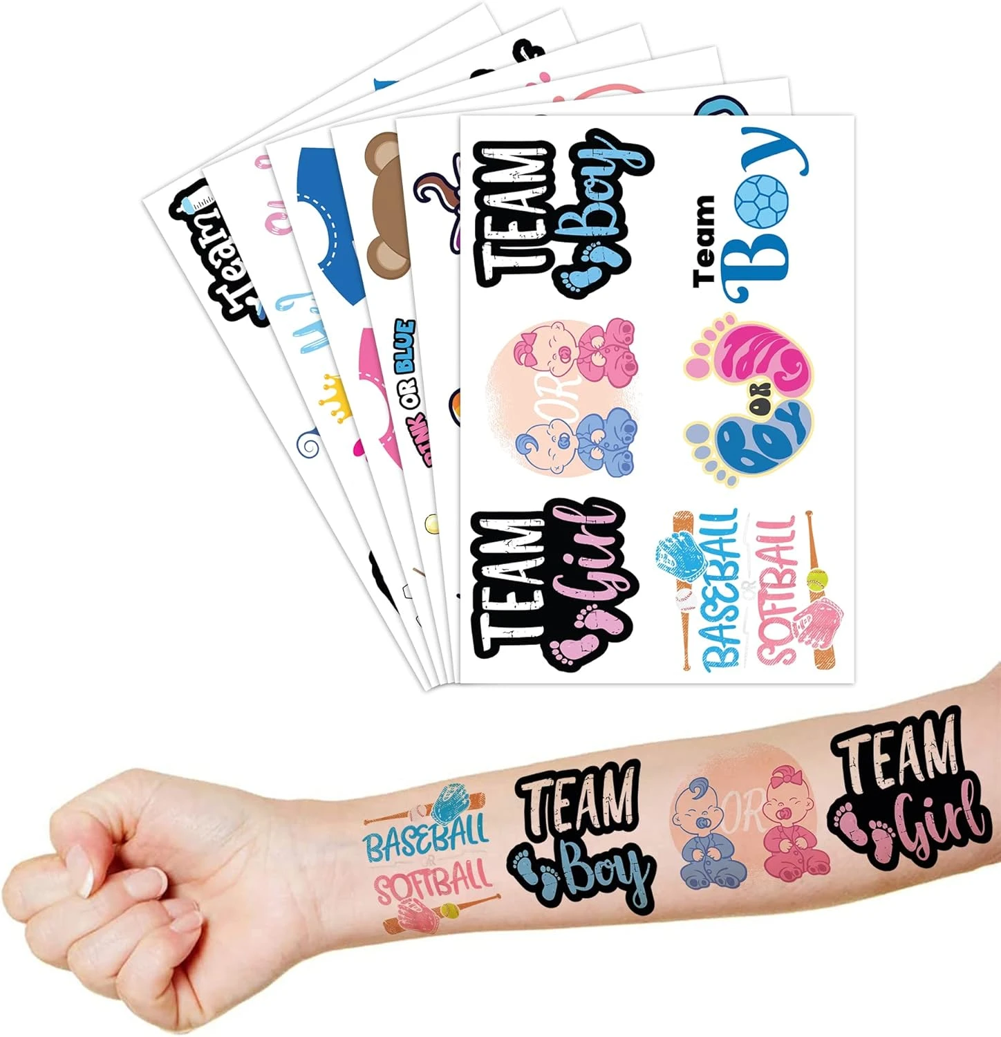 GENERIC Baby Shower Favors Temporary Larger Tattoos Stickers Party Favors Supplies Decorations Gift For Team Boy Girls 36Pcs Tattoos Cute Prizes Themed Christmas 8 GENERIC Baby Shower Favors Temporary Larger Tattoos Stickers Party Favors Supplies Decorations Gift For Team Boy Girls 36Pcs Tattoos Cute Prizes Themed Christmas - Image 6