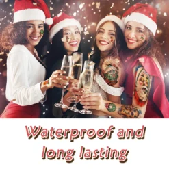 Metuu Novel Christmas Temporary Tattoos,40 Sheets Forearm Face Hand Cute Funny Christmas Tattoos For Men Women Kids, Large Snowman Santa Claus Christmas Tree Glass Ball Reindeer Elk Colorful Realistic Christmas Decoration Waterproof Fake Temp Tattoo Stickers 14 Metuu Novel Christmas Temporary Tattoos,40 Sheets Forearm Face Hand Cute Funny Christmas Tattoos For Men Women Kids, Large Snowman Santa Claus Christmas Tree Glass Ball Reindeer Elk Colorful Realistic Christmas Decoration Waterproof Fake Temp Tattoo Stickers -Xmas Mart Sales 71NOvexZOSL. SL1500