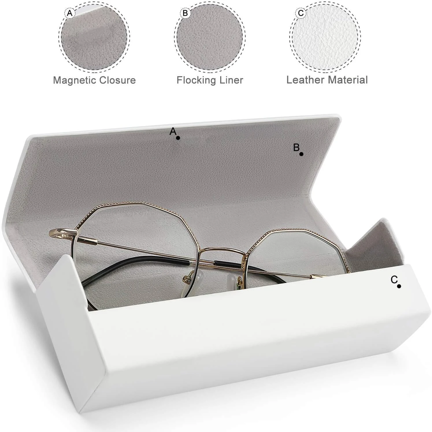 Christmas Santa Flamingo Unisex Glasses Case Portable Fashion Protective Box Eye Glasses Holder Container 10 Christmas Santa Flamingo Unisex Glasses Case Portable Fashion Protective Box Eye Glasses Holder Container - Image 8