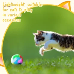 20 Pcs Christmas Cat Ball Toy Kitty Yarn Puffs Assorted Color Small Cat Toy Plush Kitty Soft Balls Cat Pom Pom Balls Fuzzy Kitty Balls For Pet Cat Kitten Kitty 1.6 Inch In Diameter -Xmas Mart Sales 71NlXZE2QtL. AC SL1500