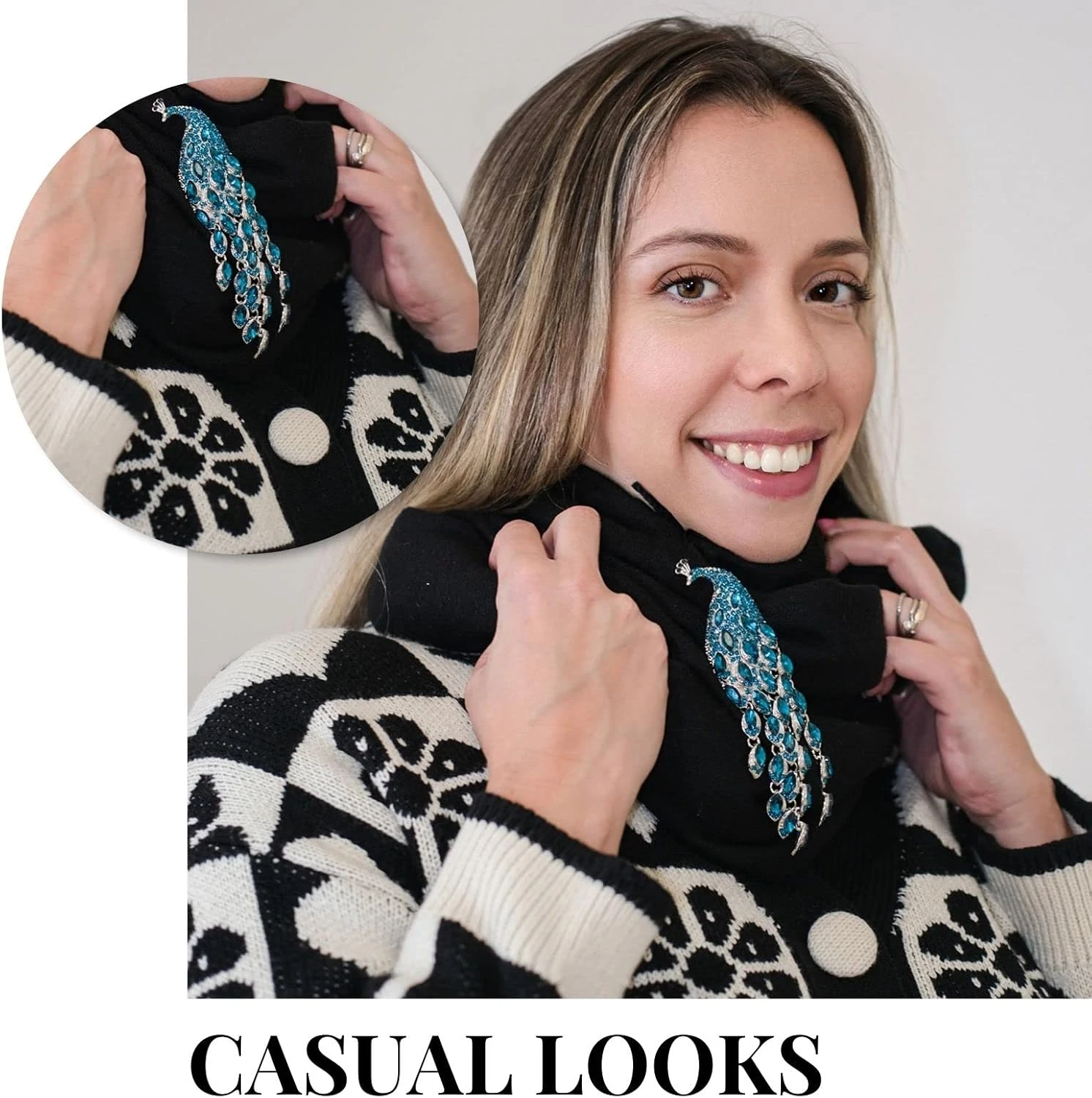 GENERIC FABMODE Rhinestone Peacock Brooch Pin, Handmade Exquisite Exaggerated Jewelry Big Blue Green Crystal Bird Animal Brooches Lapel Collar Suit Shirt Coat Pins Elegant Dress Accessories Wedding Christmas Birthday Valentine Jewelry Gift For Women Fashion Girls Mom Girlfriend (B) 7 GENERIC FABMODE Rhinestone Peacock Brooch Pin, Handmade Exquisite Exaggerated Jewelry Big Blue Green Crystal Bird Animal Brooches Lapel Collar Suit Shirt Coat Pins Elegant Dress Accessories Wedding Christmas Birthday Valentine Jewelry Gift For Women Fashion Girls Mom Girlfriend (B) - Image 5