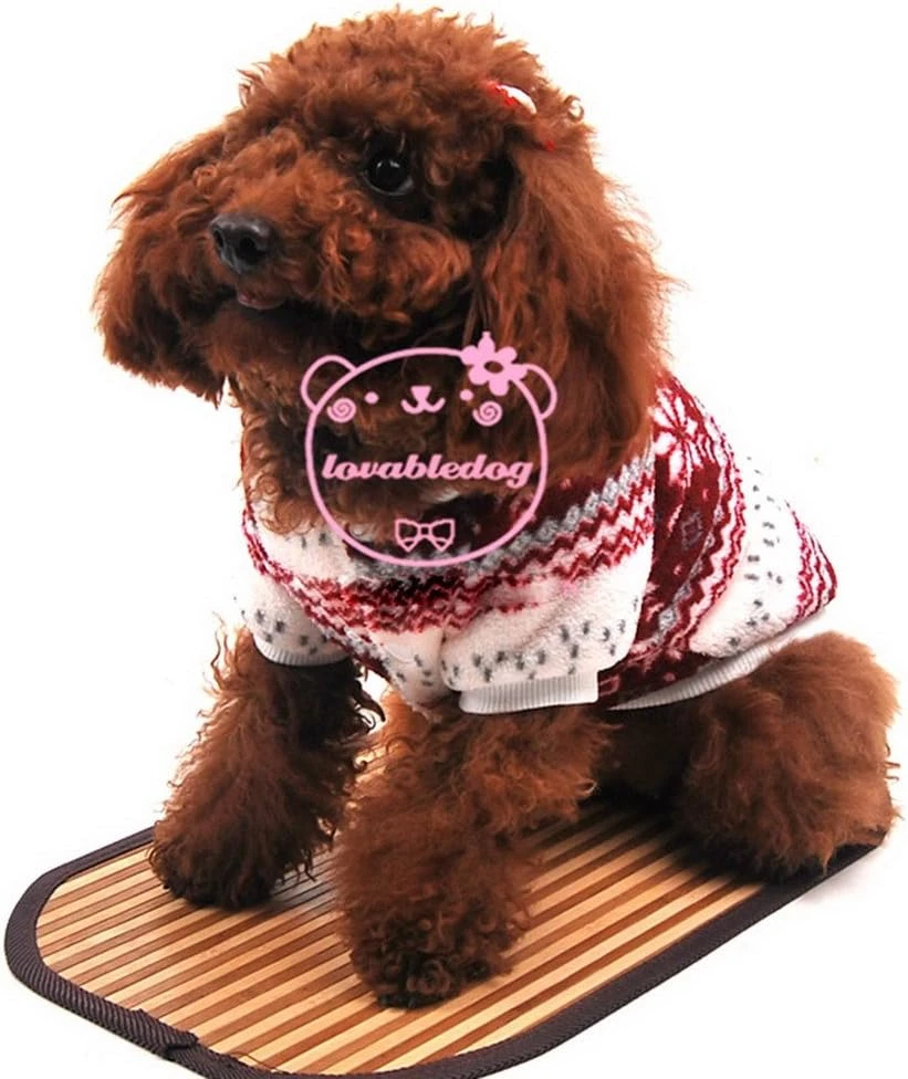 ZUNEA Velvet Small Dog Cat Coat Jacket Hooded Warm,Puppy Christmas Sweater Xmas Costume Pet Winter Jumper Soft Chihuahua Clothes Apparel Red L 7 ZUNEA Velvet Small Dog Cat Coat Jacket Hooded Warm,Puppy Christmas Sweater Xmas Costume Pet Winter Jumper Soft Chihuahua Clothes Apparel Red L - Image 5