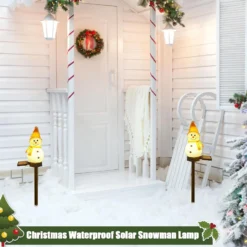 Solar Lights For Outside, Snowman Solar Landscape Light, Automatic Heat Resistant Decorative Christmas Lamp, Christmas Outdoor Decorative Light, Landscape Path Lights For Walkway Driveway Patio Yard -Xmas Mart Sales 71OjKoU9IGL. AC SL1500