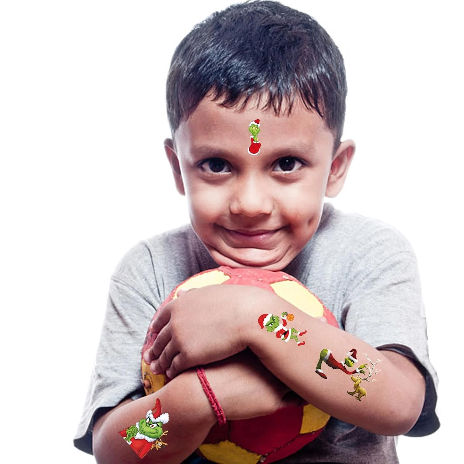 Grinch Christmas Birthday Party Supplies, 34Pcs Temporary Tattoos Party Favors, Removable Skin Safe, Fake Tattoo Stickers For Goody Bag Treat Bag Stuff For Christmas Birthday Party Gifts Add Some Magic To Your Look 8 Grinch Christmas Birthday Party Supplies, 34Pcs Temporary Tattoos Party Favors, Removable Skin Safe, Fake Tattoo Stickers For Goody Bag Treat Bag Stuff For Christmas Birthday Party Gifts Add Some Magic To Your Look - Image 6