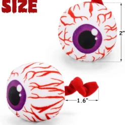 CiyvoLyeen Halloween Eyeball Catnip Toys Chew Bite Resistant Boredom Relief Teeth Cleaning Interactive Cat Toys Organic Catnip Filled Indoor Self Play Birthday Christmas Cat Lover Gift, Set Of 6 -Xmas Mart Sales 71OlvnahPWL. AC SL1500