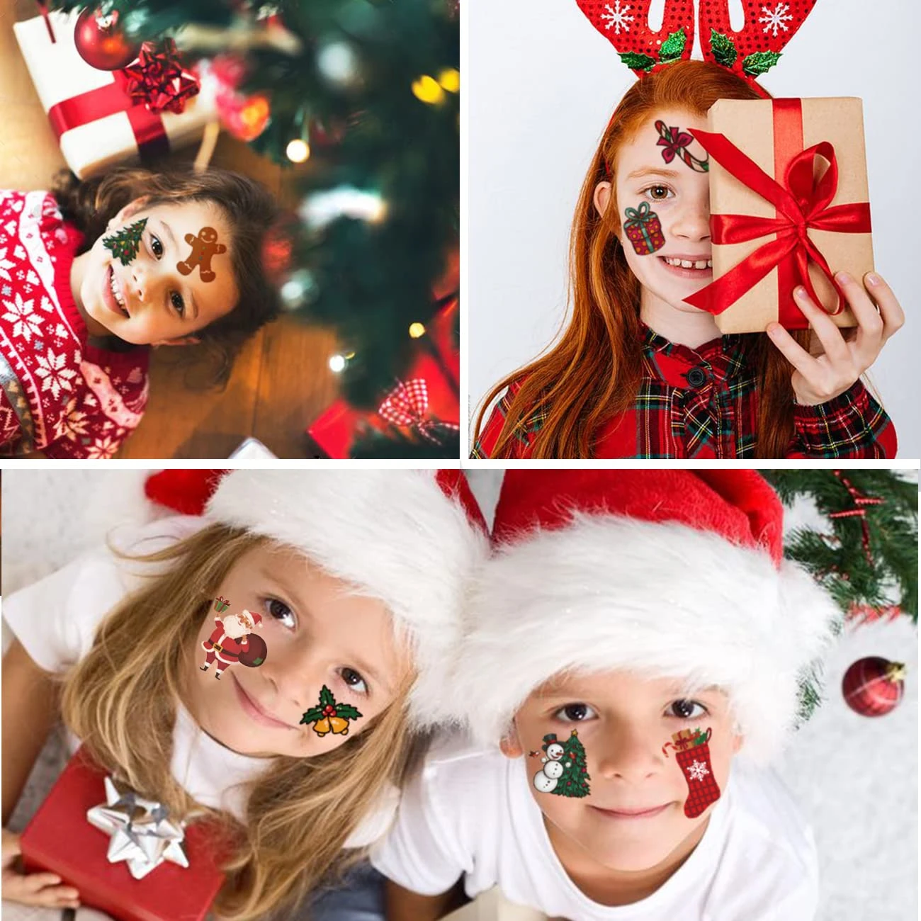 CHARLENT Christmas Temporary Tattoos For Kids - 148 PCS Christmas Individual Tattoos For Kids Christmas Xmas Party Favors, Stocking Stuffer, Christmas Eve Gift 8 CHARLENT Christmas Temporary Tattoos For Kids - 148 PCS Christmas Individual Tattoos For Kids Christmas Xmas Party Favors, Stocking Stuffer, Christmas Eve Gift - Image 6