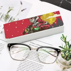 Funny Christmas Santa Claus Motorcycle Funny Glasses Case Hard Shell Eyeglasses Case Protector With Cleaning Cloth For Women And Men -Xmas Mart Sales 71PDHAe3nXL. AC SL1500