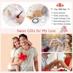 UNGENT THEM I Love You 100 Languages Bracelets Couples Gifts To My Men, Boyfriend, Girlfriend, Husband, My Love, Soulmate, Fiance - Anniversary Valentines Day Birthday Christmas Gift For Him And Her -Xmas Mart Sales 71PZhFFanTL. AC UL1500