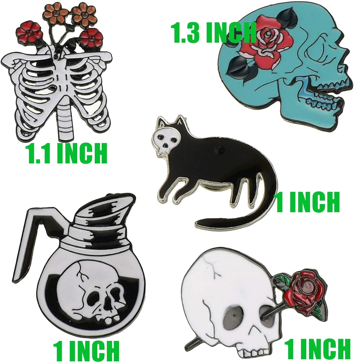 YengHome Cute Enamel Lapel Pins Brooches Sets, DIY Dogs Cats Animal Plant Punk Christmas Halloween Brooches Pin Badges For Clothing Bags Backpacks Jackets Hat 7 YengHome Cute Enamel Lapel Pins Brooches Sets, DIY Dogs Cats Animal Plant Punk Christmas Halloween Brooches Pin Badges For Clothing Bags Backpacks Jackets Hat - Image 5