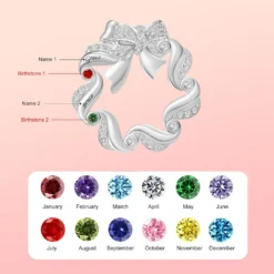 Personalized Brooch Pins With 1-6 Birthstones & Names Custom Brooches For Women Fashion Gift Mother Family Brooch For Anniversary Birthday Christmas -Xmas Mart Sales 71QrVJZP0cL. AC UL1500