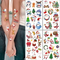 Christmas Temporary Tattoo Santa Claus Kids Tattoo Stickers 116 Pieces Waterproof Reindeer Candy Tree Socks Fake Tattoos Decoration For Girls Christmas Gift Makeup Party Face Body Tattoo Accessories 13 Christmas Temporary Tattoo Santa Claus Kids Tattoo Stickers 116 Pieces Waterproof Reindeer Candy Tree Socks Fake Tattoos Decoration For Girls Christmas Gift Makeup Party Face Body Tattoo Accessories -Xmas Mart Sales 71R0LE4RsvL. SL1000
