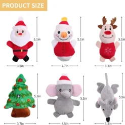 Malier 6PCS Cat Christmas Toys, Cat Toys For Indoor Cats, Catnip Filled Cat Teething Chew Toys Catnip Toys For Cats, Cute Plush Christmas Kitty Kitten Catnip Toys For Cats Exercise (Christmas) -Xmas Mart Sales 71RDjNkcPWL. AC SL1500