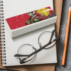 Funny Christmas Santa Claus Motorcycle Funny Glasses Case Hard Shell Eyeglasses Case Protector With Cleaning Cloth For Women And Men -Xmas Mart Sales 71RVvOGjTtL. AC SL1500