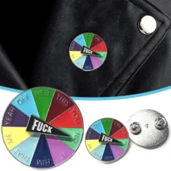GENERIC Rotating Enamel Badge, Funny Spinner Rainbow Brooches Pins, Lucky Interactive Pin, Novelty Enamel Pin, Cartoon Turntable Lapel Pin, Collar Jacket Backpack Decoration, Christmas Gifts -Xmas Mart Sales 71RqXOvlFML. AC UL1001