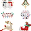 9 Pieces Christmas Brooch Pin Set For Women Christmas Pins Christmas Brooch Snowman Boots Reindeer Bow Gift Box Xmas Tree Car Snowflake Jewelry Pins For Xmas Decorations -Xmas Mart Sales 71ShK0ISYTL. AC UL1500
