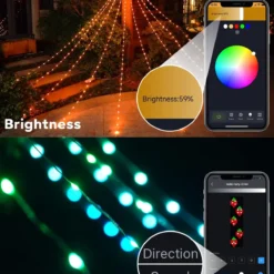 Outdoor Christmas Decorations Lights With Star, Smart DIY Custom Display 11.8Ft 64 Modes Yard Waterfall Tree Halloween String Lights, App Control 344LED RGB Color Changing Music Timer For Xmas Tree 11 Outdoor Christmas Decorations Lights With Star, Smart DIY Custom Display 11.8Ft 64 Modes Yard Waterfall Tree Halloween String Lights, App Control 344LED RGB Color Changing Music Timer For Xmas Tree -Xmas Mart Sales 71TxJOd42OL. AC SL1500