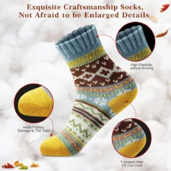 FYC Women Socks Winter - Gifts For Women - Warm Thick Soft Wool Socks Christmas Gifts Socks Cozy Crew Socks -Xmas Mart Sales 71Tynrh5thL. AC UL1200