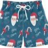 Christmas Santa Candy Bow Boys Swim Trunks Toddler Beach Board Shorts Quick Dry Kids Swimwear Bathing Suits M -Xmas Mart Sales 71UB YDtQnL. AC SL1500