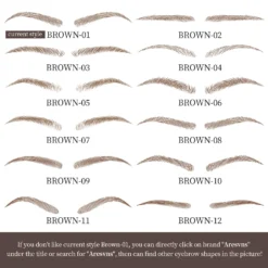 Aresvns Eyebrow Tattoo Sticker 99 Pairs! Fake Eyebrows,Popular Brown Eyebrow Shapes,4D Imitation Eyebrows Waterproof,Eyebrow Transfers Stickers(Only For Women Without Eyebrows) Christmas Gift -Xmas Mart Sales 71URgAVByL. SL1500