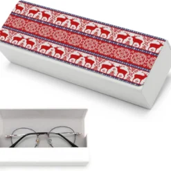 Christmas Folk Pattern With Deer Unisex Glasses Case Portable Fashion Protective Box Eye Glasses Holder Container 14 Christmas Folk Pattern With Deer Unisex Glasses Case Portable Fashion Protective Box Eye Glasses Holder Container -Xmas Mart Sales 71VcoBey2bL. AC SL1500