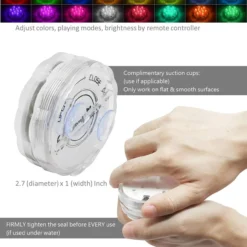 HouLight Submersible LED Lights With Suction Cups, Remote Control, 2 Pack Waterproof Bathtub Lights With Color Changing LED For Hot Tubs, Pools, Parties, Halloween, Christmas And Room Decorations 13 HouLight Submersible LED Lights With Suction Cups, Remote Control, 2 Pack Waterproof Bathtub Lights With Color Changing LED For Hot Tubs, Pools, Parties, Halloween, Christmas And Room Decorations -Xmas Mart Sales 71WakSwa lL. AC SL1400