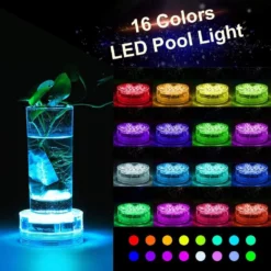 Creatrek Submersible LED Lights, Submersible Pool Lights RGB Underwater Pool Lights For Jack-o-Lanterns Vase Party Halloween Christmas Display 3Pack -Xmas Mart Sales 71XHH2ZqR L. AC SL1010