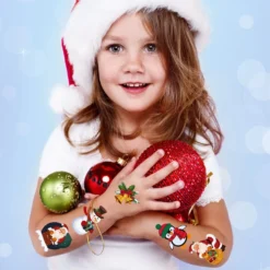 Partywind Colorful Christmas Temporary Tattoos For Kids Stocking Stuffers, 65 Styles Christmas Birthday Party Supplies Favors Decorations For Boys Girls Stocking Stuffers, Trick Or Treat Party -Xmas Mart Sales 71XYcWiQmWL. SL1500