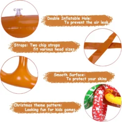 Max Fun Inflatable Reindeer Antler Ring Toss Christmas Party Game Hat For Xmas Holiday Party Supplies Favors -Xmas Mart Sales 71Yi lXcikL. AC SL1500