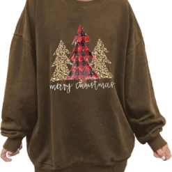 GENERIC Women's Christmas Print Sweatshirt Slouchy Crewneck Pullovers Casual Long Sleeve Thick Tops Sweatshirts For Teen Girls -Xmas Mart Sales 71YwCzbkiQL. AC UL1500