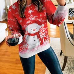 MYHALF Merry Christmas Shirt For Women Crewneck Funny Snowman Graphic Sweatshirt Casual Holiday Long Sleeve Tops 10 MYHALF Merry Christmas Shirt For Women Crewneck Funny Snowman Graphic Sweatshirt Casual Holiday Long Sleeve Tops -Xmas Mart Sales 71ZetoIEZXL. AC UL1500