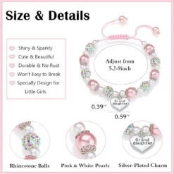 UNGENT THEM Pink Pearl And Rhinestone Bracelet For Girls Granddaughter Daughter Niece Big Sister Birthday Christmas Easter Gifts 11 UNGENT THEM Pink Pearl And Rhinestone Bracelet For Girls Granddaughter Daughter Niece Big Sister Birthday Christmas Easter Gifts -Xmas Mart Sales 71ZgmYkAO7L. AC UL1500