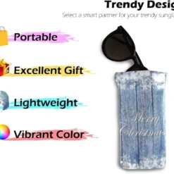 Glasses Pouch Eyeglasses Case - Christmas Blue Wooden Snowflake Squeeze Top Sunglasses Pouch Portable Leather Soft Eyewear Case For Women Men -Xmas Mart Sales 71aILdMolOL. AC UL1200