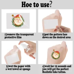 Christmas Temporary Tattoo - 118 Glitter Style Fake Tattoos For Kids, Gift Stickers With Santa Claus/Xmas Tree/Reindeer/Snowman,Fit Boys And Girls Birthday Party Family Gathering Deco -Xmas Mart Sales 71aPQByIyFL. SL1500