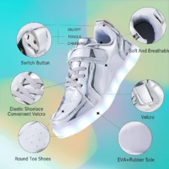 YIQIZQ Led Light Up Shoes For Kids High Top Sneakers For Boys Girls Low-Top Dancing Shoes For Halloween Christmas Party With USB Charging 11 YIQIZQ Led Light Up Shoes For Kids High Top Sneakers For Boys Girls Low-Top Dancing Shoes For Halloween Christmas Party With USB Charging -Xmas Mart Sales 71b EAdwZ5L. AC UL1500