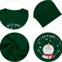 LUKYCILD Ugly Christmas Sweater For Women Christmas Long Sleeve Shirts For Women Snowman Shirt -Xmas Mart Sales 71bWpQVSHRL. AC UL1500