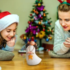 Angel Christmas Ornament Cute Memorial Statue Cherubs Angels Resin Garden Statue Figurine Indoor Outdoor Home Garden Decoration Wing Angel Statue Sculpture Memorial Statue Arched Crystal Curtain -Xmas Mart Sales 71banO13rxL. AC SL1500